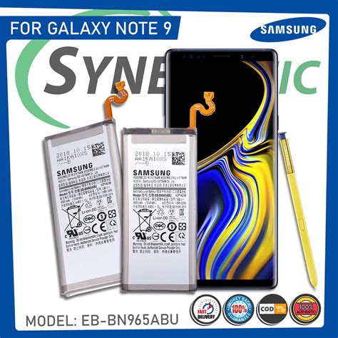 Original Samsung Galaxy Note 9 Battery N9600, N960F, N960U, Model: EB-BN965ABE (4000mAh ...