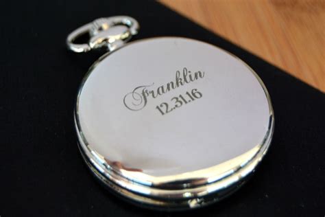 Engraved Mens Pocket Watch Monogrammed Watch Personalized - Etsy