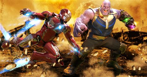 THANOS vs IRONMAN Infinity War by JArtistfact on DeviantArt