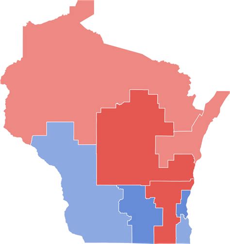 The most satisfying Wisconsin Congressional map I've ever done (Pres 2020, made in Redistricter ...