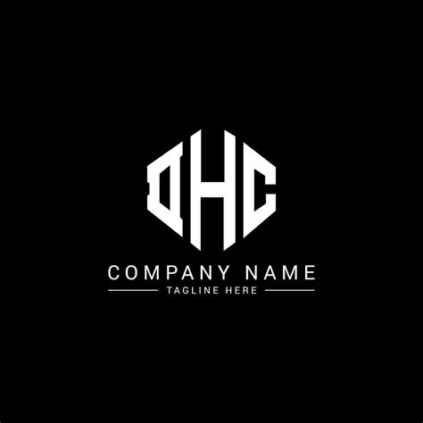 DHC letter logo design with polygon shape. DHC polygon and cube shape logo design. DHC hexagon ...