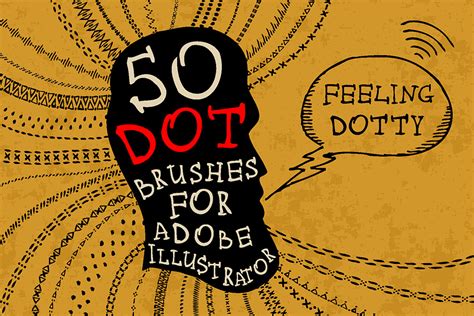 50 Dot Brushes for Adobe Illustrator | Unique Illustrator Add-Ons ~ Creative Market