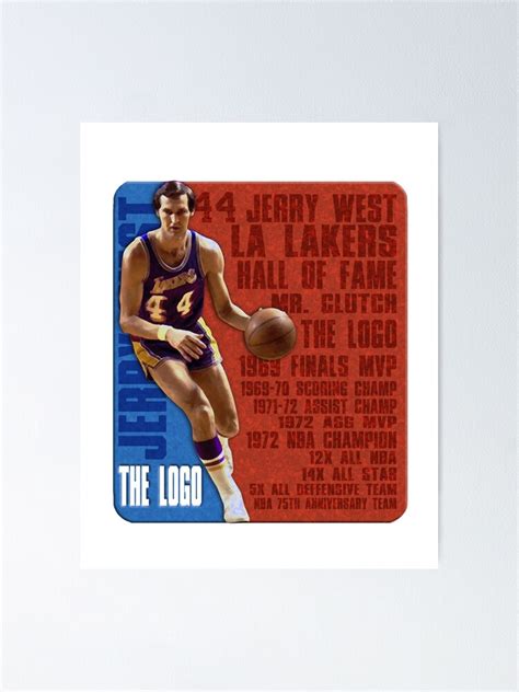 "The Logo Jerry West" Poster for Sale by michaelde4e | Redbubble