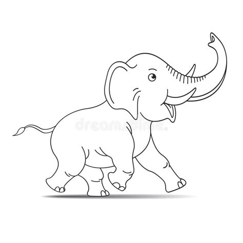 Images Of Baby Elephant Drawing Outline