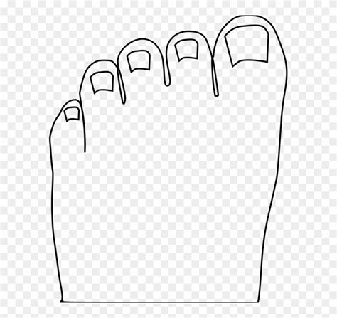 Toe Foot Human Body Computer Icons - Clipart Black And White Toe - Png Download (#337772 ...