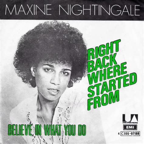 Maxine Nightingale – Right Back Where We Started From (1975, Vinyl) - Discogs