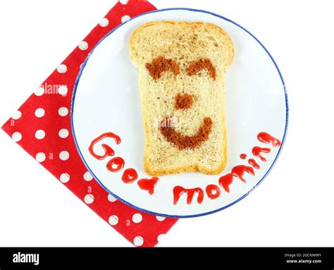 Funny toast, isolated on white Stock Photo - Alamy