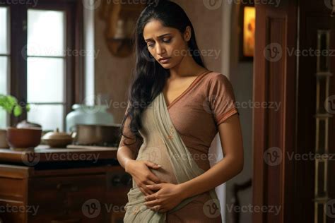 an indian pregnant woman in her home generative AI 29639792 Stock Photo at Vecteezy