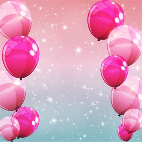 Pink Glossy Balloons Background Vector Illustration 2824039 Vector Art at Vecteezy