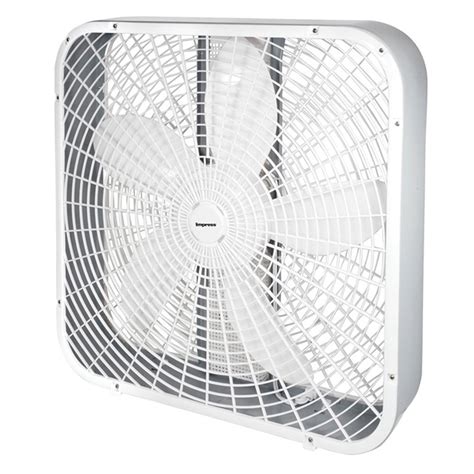 Impress 20-Inch 3-Speed Box Fan in White - Walmart.com