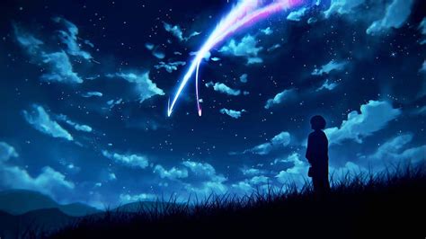 Dark Sky Anime, dark blue anime sky HD wallpaper | Pxfuel