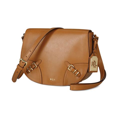 Lauren By Ralph Lauren Saddle Bag in Brown (Lauren Tan) | Lyst