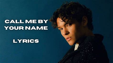 Call Me By Your Name | Omar Rudberg (Lyrics) - YouTube