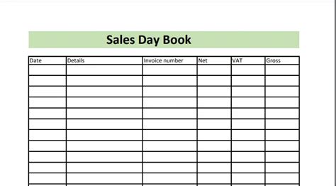 What Is A Sales Day Book? Free Template And Examples