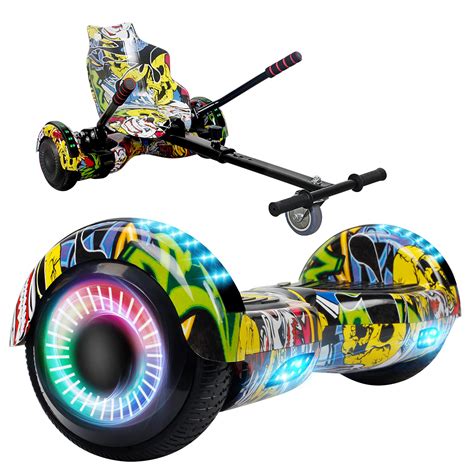 Buy SISIGAD SISGAD Hoverboard Go Kart, Hoverboards with Seat 6.5" Self Balancing Electric ...