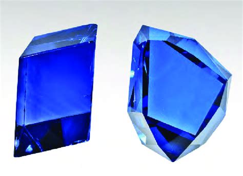 The Grand Sapphire (left) and a cubic zirconia replica of the Tavernier... | Download Scientific ...