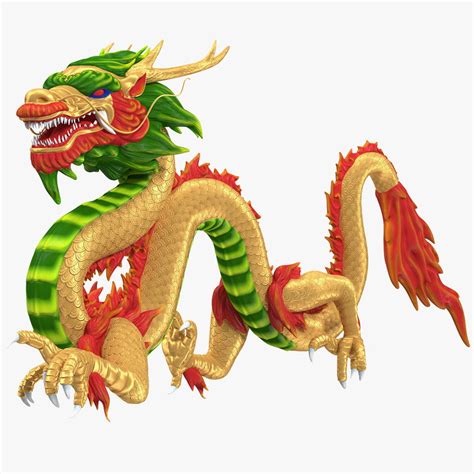 3D colorful chinese dragon rigged model - TurboSquid 1434041