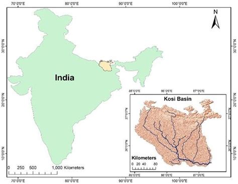 Location map of Kosi Basin | Download Scientific Diagram