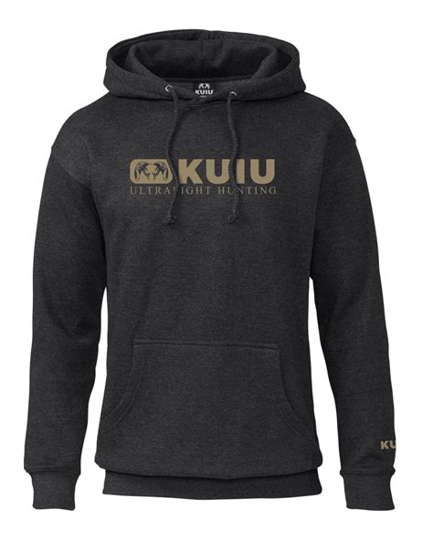 Premium Men's Pullover Block Logo Hoodie | Charcoal – KUIU