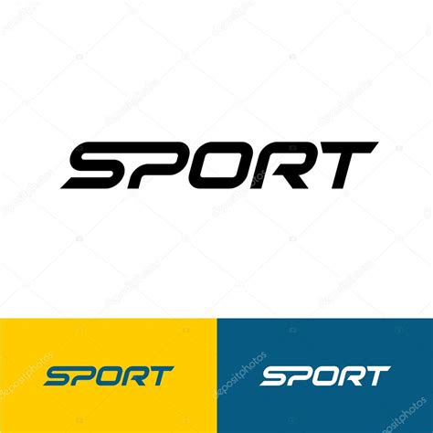 Deporte palabra texto logo vector, gráfico vectorial © Kilroy imagen ...