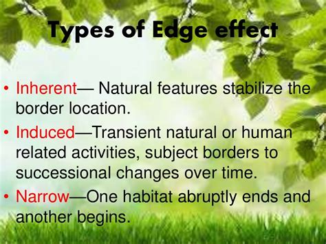 Ecotone and edge effects & ecological succession