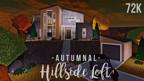 Bloxburg: Autumnal Hillside Loft 72K - YouTube