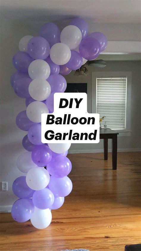 DIY Balloon Garland | Birthday decorations, Diy birthday decorations, Diy party decorations