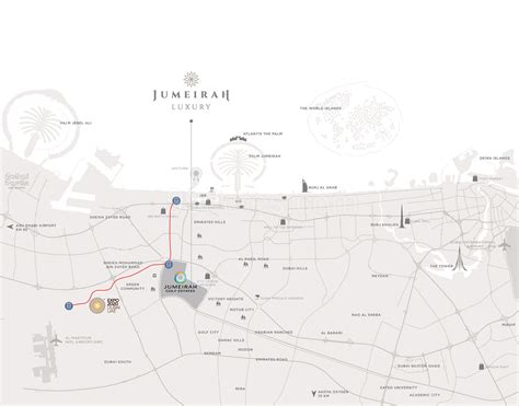 Jumeirah Golf Estate Map