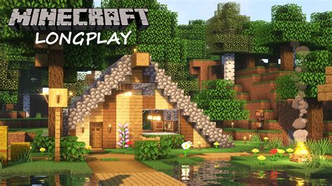 Minecraft Relaxing Longplay 4K - House in the Village - New Start (No Commentary) - YouTube