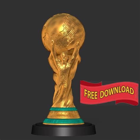 Trophy - FIFA World Cup Free 3D Model by Bon Bon Art