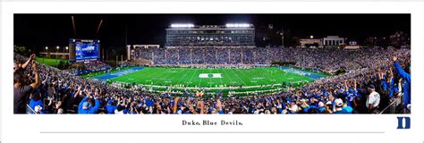 Duke Blue Devils Football at Wallace Wade Stadium Panoramic Poster Pri ...