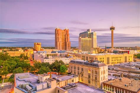 San Antonio skyline stock image. Image of americas, twilight - 27949927