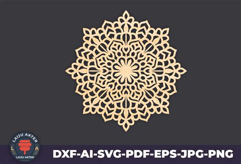 3d Mandala Svg Files for Cricut Graphic by LaijuAkter · Creative Fabrica