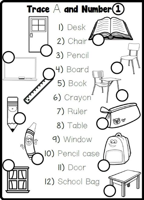 2.4. Numbers - Classroom Objects interactive worksheet | Ingles para preescolar, Material ...