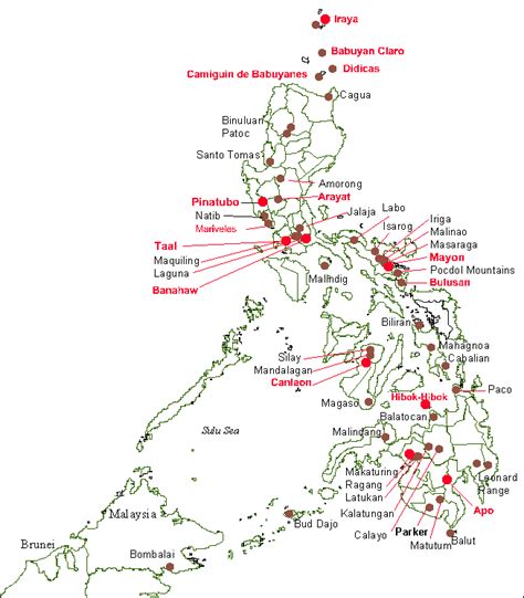 Volcanoes in the Philippines | Philippine map, Map, World map europe