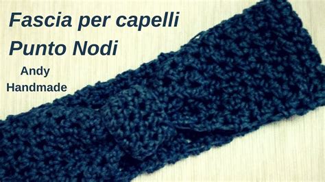 Fascia per capelli punto nodi Headband crochet uncinetto facile - YouTube