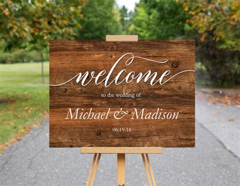 Welcome Wedding Sign Printable Welcome Sign Wedding Signs | Etsy | Wedding signs, Wedding themes ...