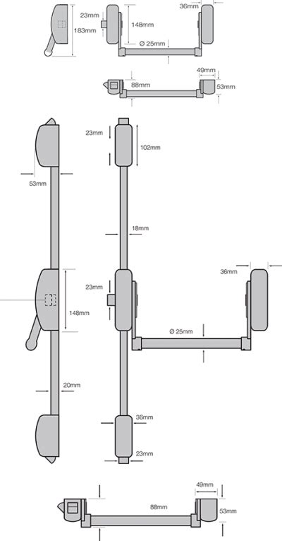 Emergency Exit Modular Push Bars - DGS Group Plc.