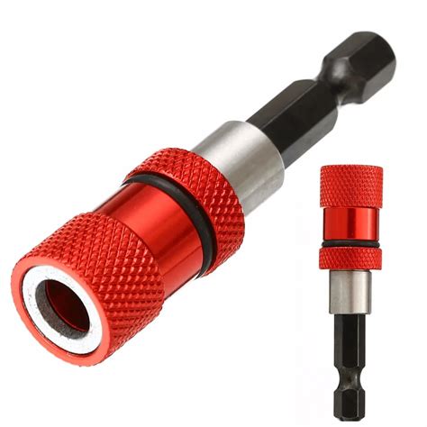 Mayitr 1pc Electric Drill Magnetic Screwdriver Bit Holder 1/4" Hex Shank Drywall Drill Bit ...