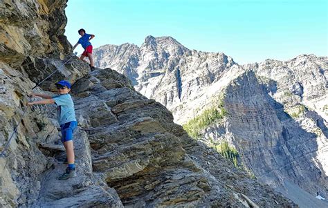 Chain section after the tunnel, Crypt Lake hike, Waterton Lakes National Park, Canada | World ...