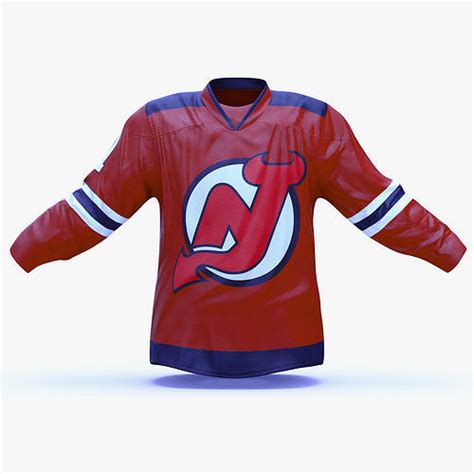 Hockey Jersey NJ Devils 3D model | CGTrader