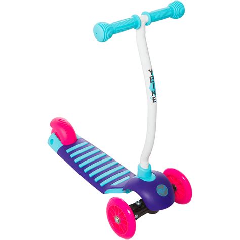 YBike Kids GLX Cruze 3-Wheel Kick Scooter, Raspberry - Walmart.com