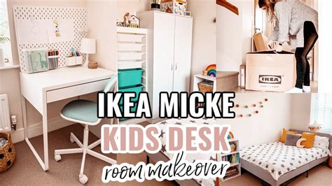 IKEA KIDS DESK FOR SMALL SPACE IDEAS & ORGANISATION | IKEA MICKE DESK, MINIMALIST KIDS ROOM ...