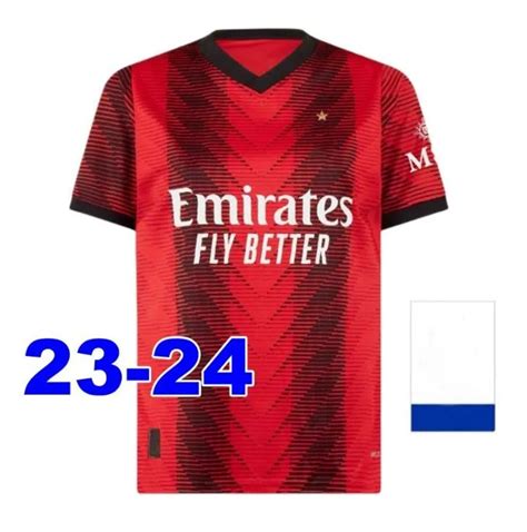 2023 2024 AC Milan Madrid Soccer Jersey Featuring PULISIC GIROUD, R ...