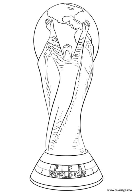 Coloriage fifa world cup football trophee coupe du monde officiel - JeColorie.com | Coloriage ...