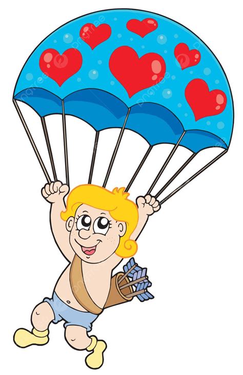 Parachute Cupid Symbols Darling Guardian Vector, Symbols, Darling, Guardian PNG and Vector with ...