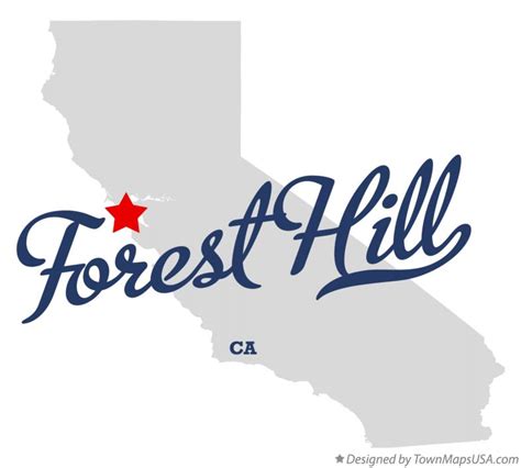 Map of Forest Hill, CA, California