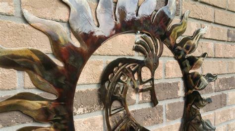 Kokopelli Metal Wall Art Outdoor Rustic Metal Wall Art: 20-inch ...