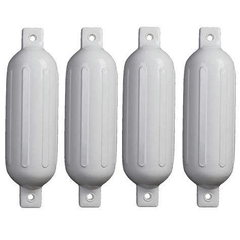 4PCS Ribbed Boat Fender Vinyl Inflatable Bumper Marine Dock Shield ...