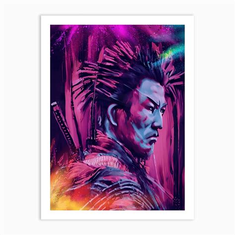 Samurai Warrior Japan Japanese Katana Manga determined 1 Art Print by ...